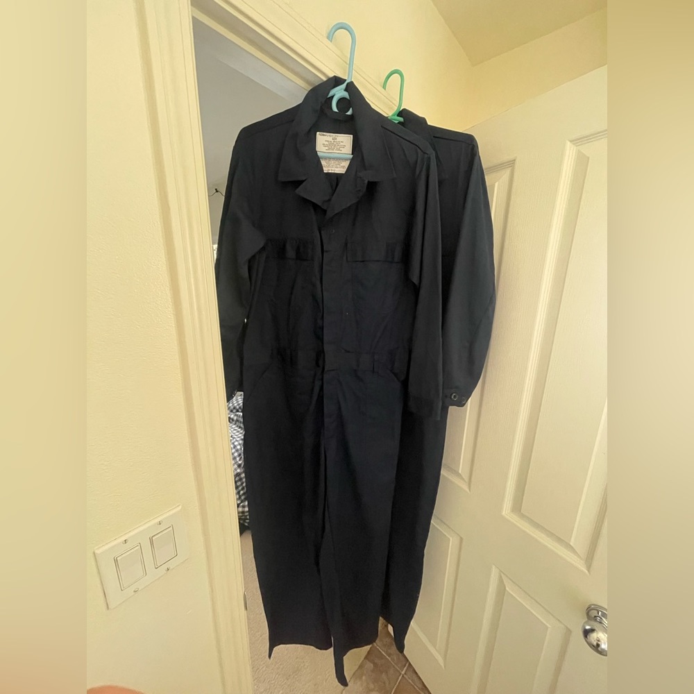 Men’s Flame Resistant Blue Coveralls